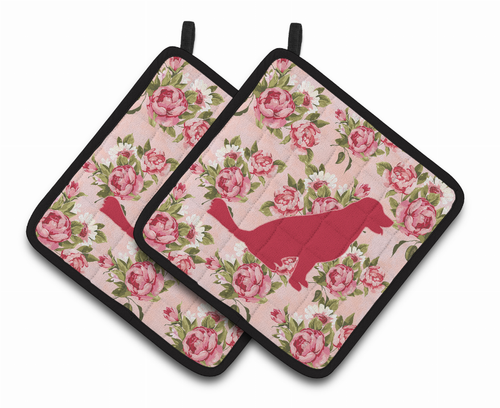 Dog Artwork Pair of Pot Holders - BB1076-RS-PK-PTHD
