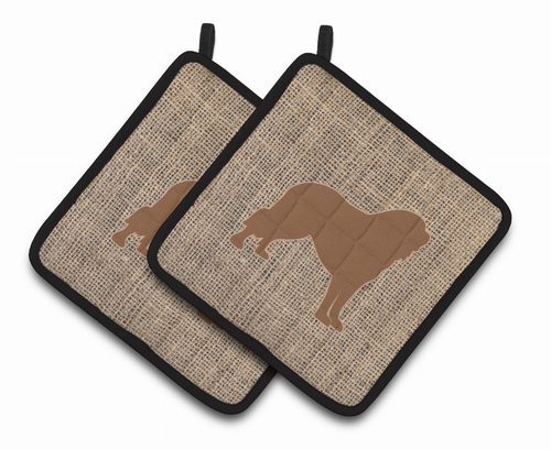 Dog Artwork Pair of Pot Holders - S000213B001695P068651V011