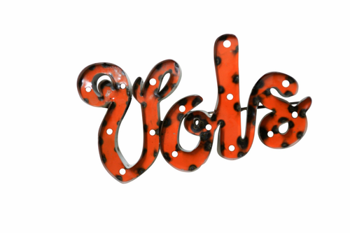 University of Tennessee "Vols" Lighted Recycled Metal Wall Decor