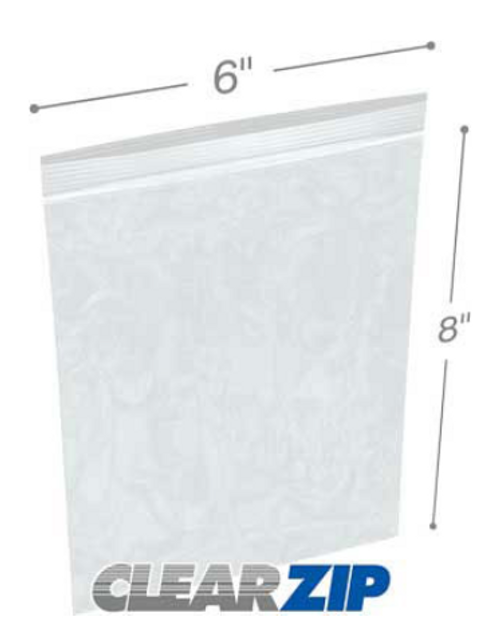 High Clarity Zipper Locking Polypropylene Bags - S000251B001116P000016V008