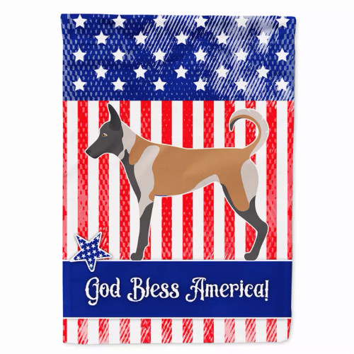 Dog Print American Flag Garden Size - S000213B001695P097100V000