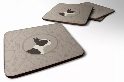 Dog Silhouette Foam Coaster Set of 4 - CK2172FC