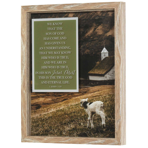 Framed Wall Art The Son Of God 1John5:20