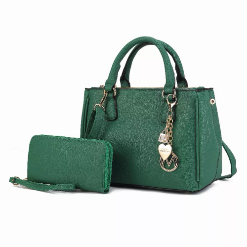 Ruth Vegan Leather Women's Satchel Bag with Wallet - S001652B002246P000367V009