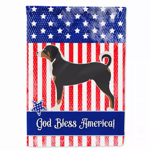 Dog Print American Flag Garden Size - S000213B001695P097089V000