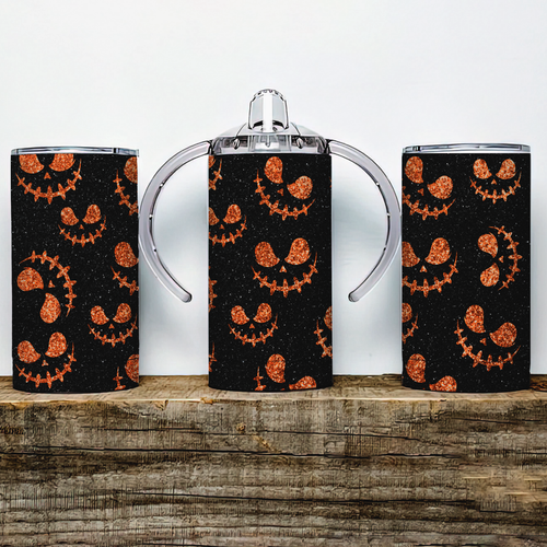 Halloween Jacks Insulated Kids Dual Lid Sippy Cup Tumbler Halloween Jacks Insulated Kids Dual Lid Sippy Cup Tumbler