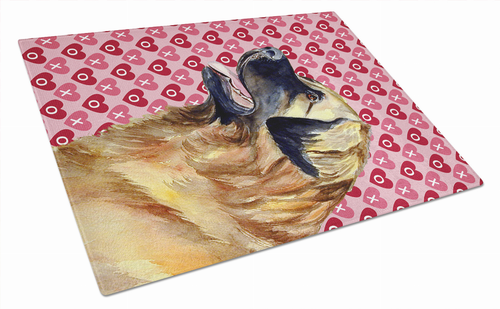 Valentine's Day Dog Print Glass Cutting Board Large - LH9168LCB