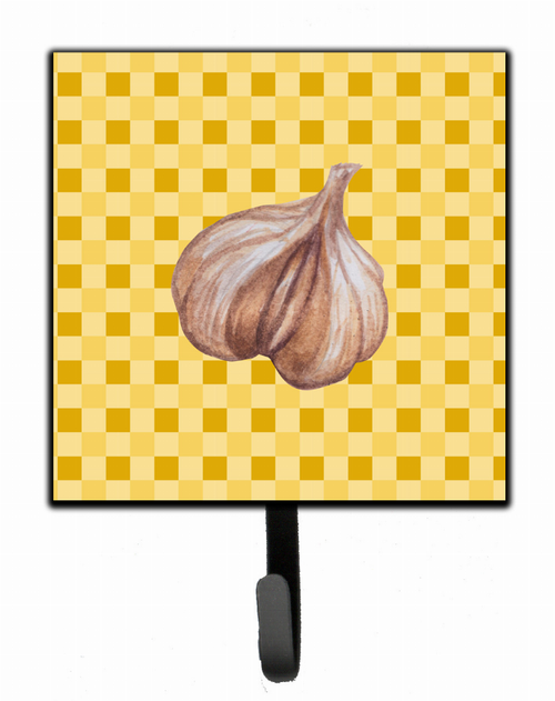 Garlic on Basketweave Basketweave / Food Themed Leash or Key Holder