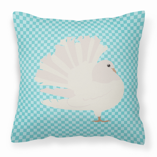 Blue Check Themed Fabric Decorative Pillow - BB8124PW1818