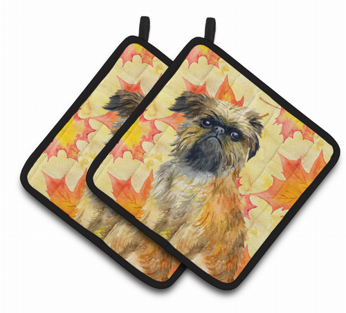 Dog Art Seasonal Pair of Pot Holders - BB9948PTHD
