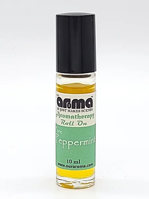 Our Aroma Pure Peppermint Aromatherapy Roll Oil