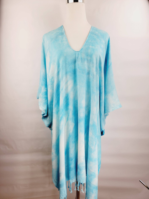 Cover-up, Beach dress Tie- Dye Hand made Dress - EBRU697