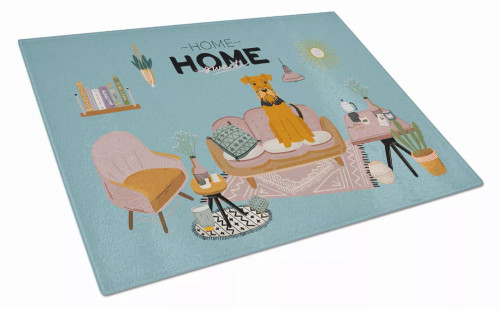 Sweet Home Dog Print Glass Cutting Board Large - S000213B001695P020203V011