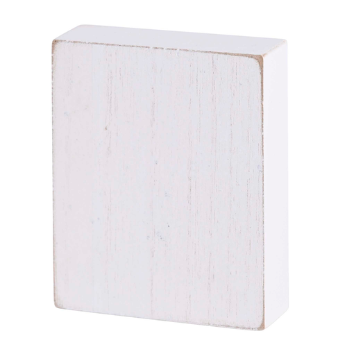 Tabletop Plaque Joy Psalm 28:7 White 3x4