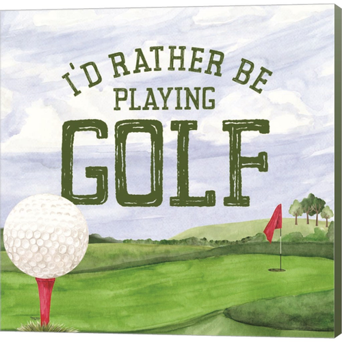 Golf Days III-Rather Be by Tara Reed, Canvas Art - C1086522-0120000-YCEAAMA