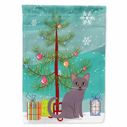 Merry Christmas Tree/Cat Breed Themed Flag Canvas - BB4422CHF