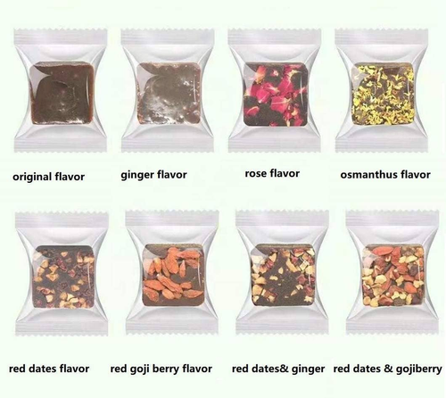 Premium Brown Sugar Cubes with flowers & fruit (3 choices) - BRSGR-RDGNR-SGL