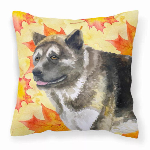 Fall Design with Dog Fabric Decorative Pillow - S000213B001695P114055V000