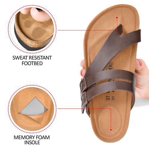 Aerothotic Kaizen Split Toe Comfortable Slides for Women - S001604B002641P000087V015