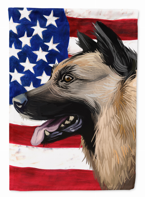American Flag with Dog Artwork Flag Garden Size - CK6598GF