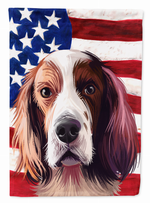 American Flag with Dog Artwork Flag Garden Size - CK6569GF