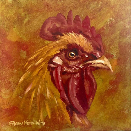 Golden Rooster by Eileen Herb-Witte, Framed Wall Art