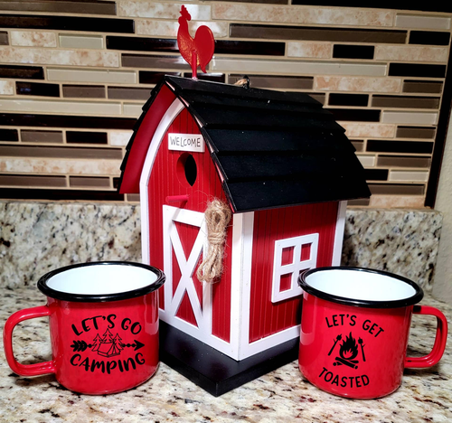 Camping Mug theme soy wax candles - CCan1039