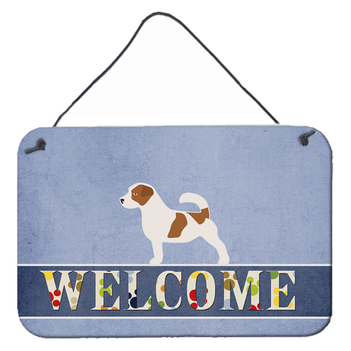 Welcome Sign with Dog Wall or Door Hanging Prints - S000213B001695P079430V000