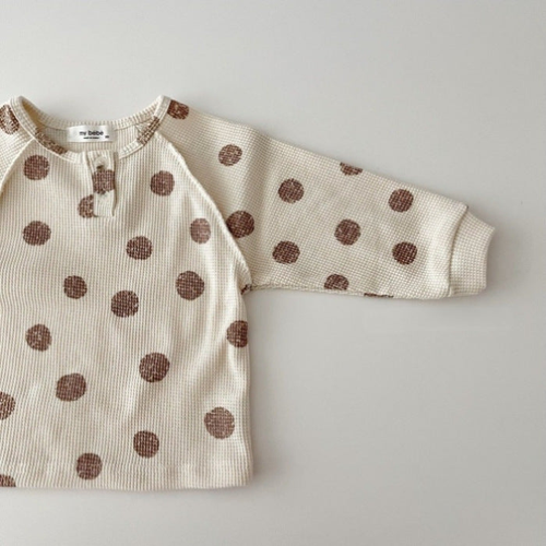 Baby Striped & Polka Dot Pattern & Solid Color Loose Comfort Shirt - JM2207172156-128