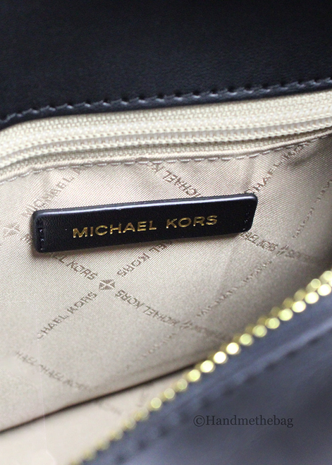 Michael Kors Reed Small Brown Black PVC Belted Satchel Michael Kors Reed Small Brown Black PVC Belted Satchel