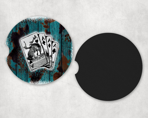 Aces Wild|Car Coaster Set