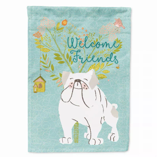 Welcome Friends/Dog Breed Themed Flag Canvas - BB7603CHF