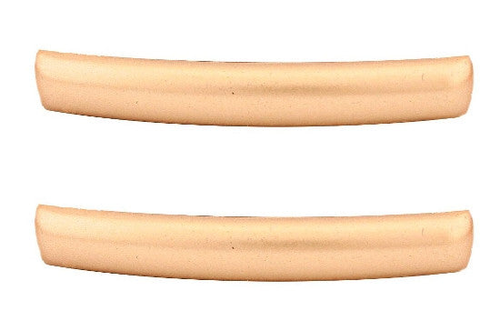 Small Matt Gold Automatic Barrette Pair - 12121-8563-2-10