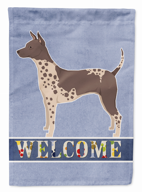 American Hairless Terrier Welcome Flag Canvas House Size