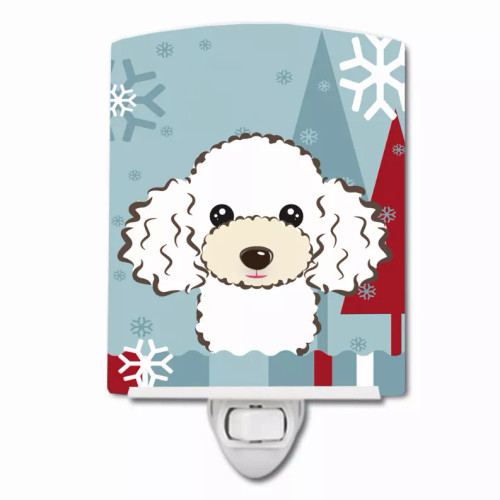Winter Holiday Design with Dog Ceramic Night Light - S000213B001695P099146V000