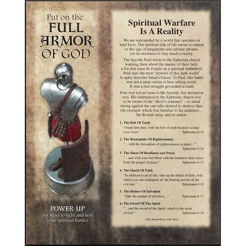 Plaque Wall Full Armor Of God Eph. 6:14 Mdf