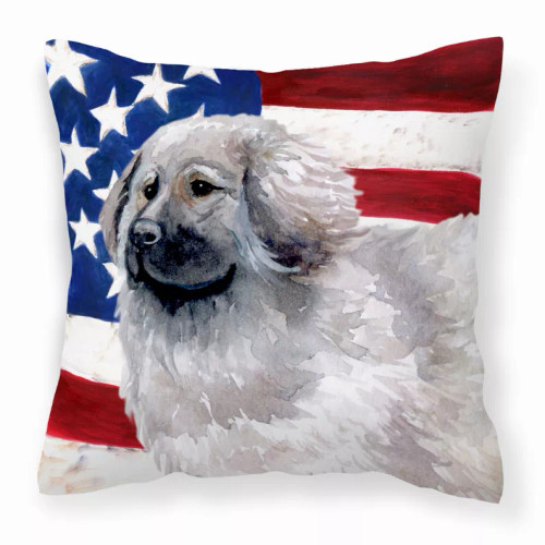 Patriotic With Dog Fabric Decorative Pillow - S000213B001695P114146V000