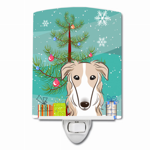 Christmas Tree and Dog Ceramic Night Light - S000213B001695P099055V000