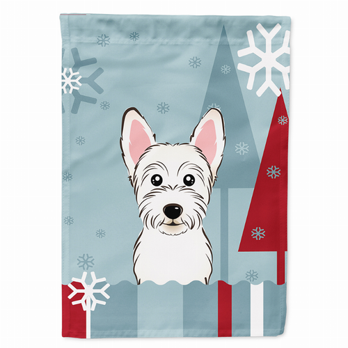 Winter Holiday/Dog Breed Flag Canvas - BB1722CHF