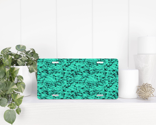 Marble License Plate