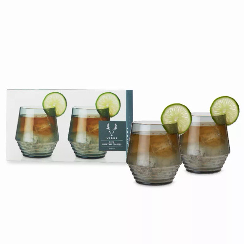 Smoke Deco Cocktail Glasses By Viski