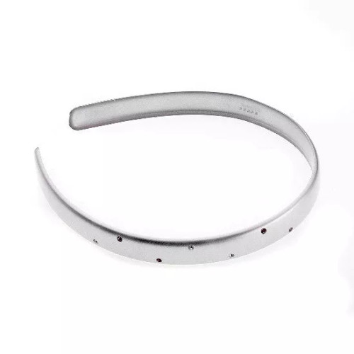 Painted Silver Headband w/ Rhinestones - 4567-03
