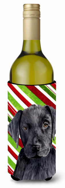 Candy Cane Christmas Design with Dog Wine Bottle Hugger - S000213B001695P033191V000