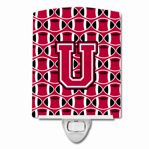 Letter Football Ceramic Night Light - CJ1079-UCNL