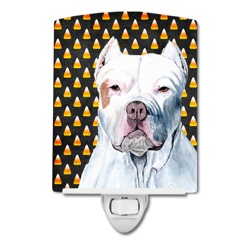 Candy Corn Halloween Dog Art Portrait Ceramic Night Light - S000213B001695P103168V000
