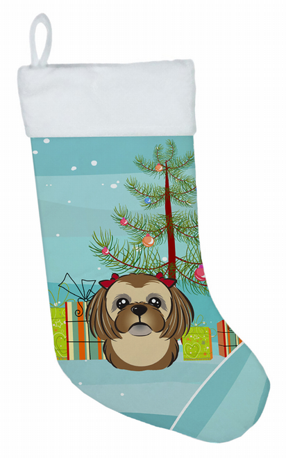 Christmas Tree and Dog on Christmas Stocking - BB1621CS
