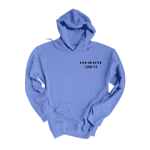 1 John 4:8 God Is Love Cotton Blend Hoodies By Pink Box - PinkBox3-3418 1 John 4:8 God Is Love Cotton Blend Hoodies By Pink Box - PinkBox3-3418