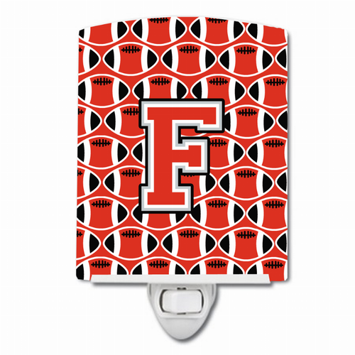 Letter Football Ceramic Night Light - CJ1067-FCNL
