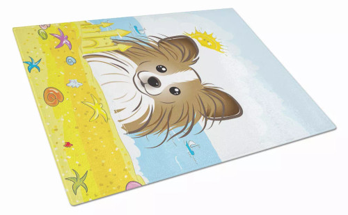 Summer Dog Art Glass Cutting Board Large - S000213B001695P061349V024