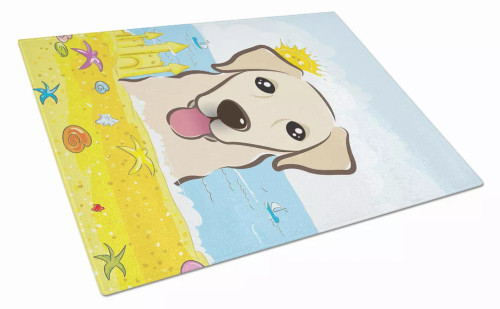 Summer Dog Art Glass Cutting Board Large - S000213B001695P061349V025